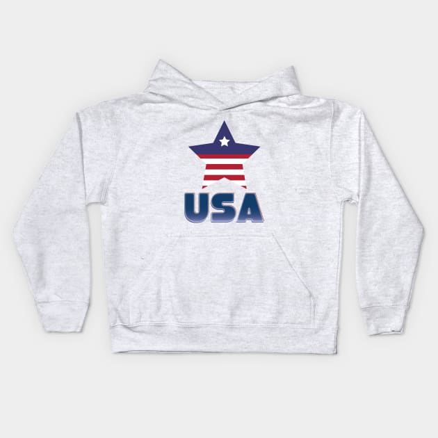 USA Kids Hoodie by nickemporium1